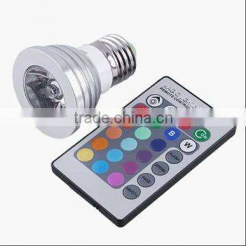 Remote control 3w led lamp bulb e27 for sale