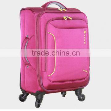 2016 Desiner High End Business Style Fabric Trolley Luggage Suitcase With 4 Spinner Wheels photo-2