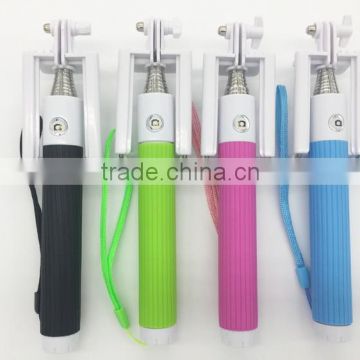 portable mini selfie stick with bluetooth and rearview mirror