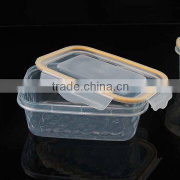 Diamond effect 200ml clear plastic lunch boxes, small food container