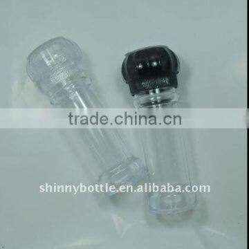 100ml glass pepper and salt bottle with plastic mill