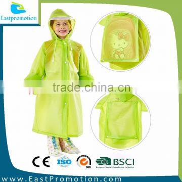 Hot Sell PVC School Bag Raincoat For Children