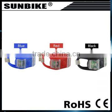 SUNBIKE factory direct sale high brightness 2 led mini silicone bike light