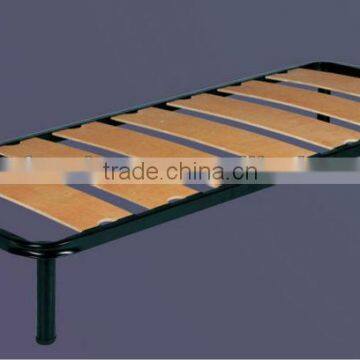 Metal Bed Frame With Birch Slat