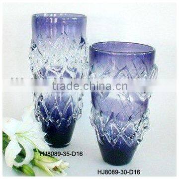 Murano Art Glass Vase in Violet