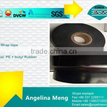 steel tube anti-corrosive inner wrapping tape with black color butyl adhesive