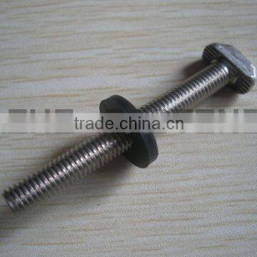 stainless steel thin step T bolt with EDPM washer