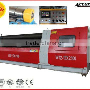 W12-25*2500 CNC Touch Screen Hydraulic Plate Sheet Rolling Bendr Machine with PLC