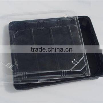 SM1-3114Black Disposable Rectangular Food Tray With Lid photo-2