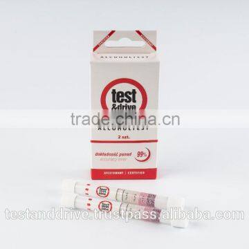 Disposable, breathalyser, alcohol tester, alco test, alcotest