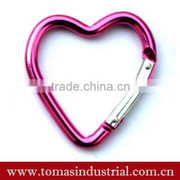 Wholesales and decorative heart metal carabiner hook