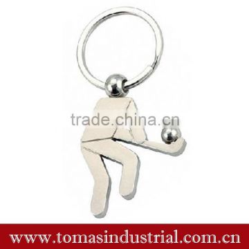 Hot sales promotional metal sport keyring in Guangzhou