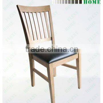 wood with Leather Seat dining chair