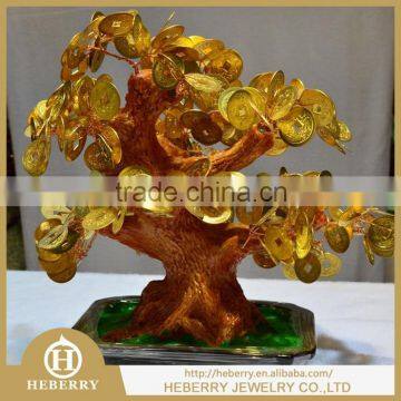 new fashion golden tree full of traditional Chinese coin tree