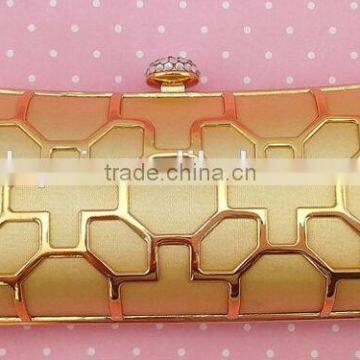 2014 leather with Diamond evening bag clutch