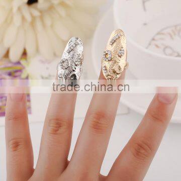 Women new geometry joint fingernail ring