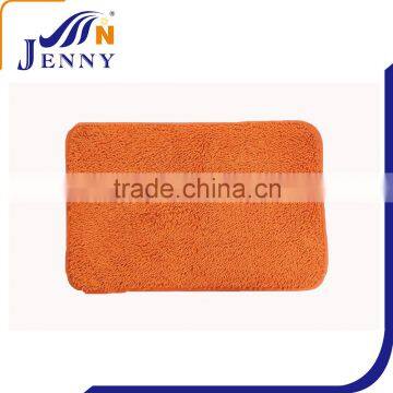 Orange Chenille Stain Resistant Washroom Floor Mat