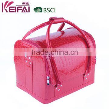 2016 Fashion Red Color PVC Leather Travel Cosmetic Bag photo-6