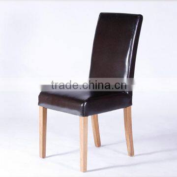 Factory price wooden chair leather dining chair used for hotel restaurant