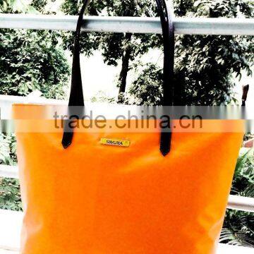 Genuine Leather Handle Ladies Hand Bag