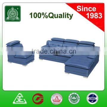 C2220 Bule Color Real Leather Nice Modern Leisure Furniture Sofa for Sale