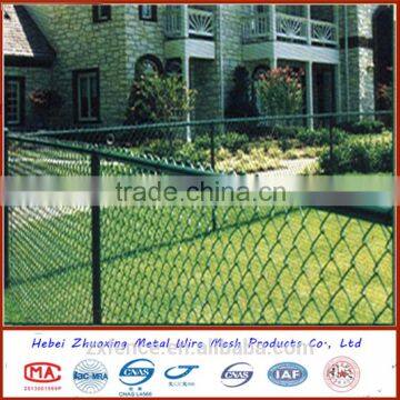 chain link fence galvanized or PVC coated