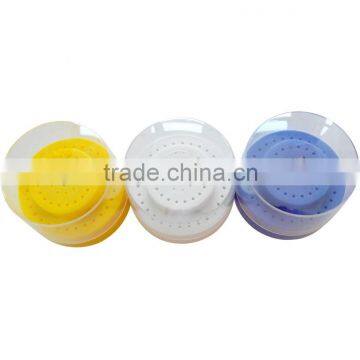 Round Plastic Dental Bur Holder Box