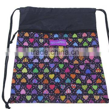 Durable polyester drawstring bag