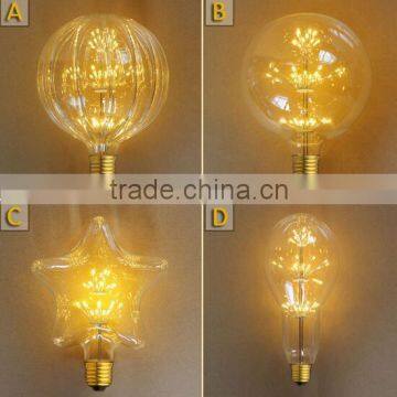 Vintage Fireworks LED Star Light Edison Bulb Style Lamp Home Decorative photo-2