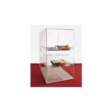 Acrylic Food Display Case-Straight Shelf Three