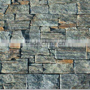 Nice look real green quartzite exterior stone panels