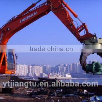 25mm/ 1" inch pin excavator hydraulic rotating/rotatory grapple/gripper