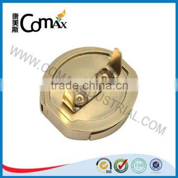 Fashion Round Push Lock Gold Metal Lock For Handbags photo-2