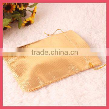 2014 promotion stock gold organza tote bag