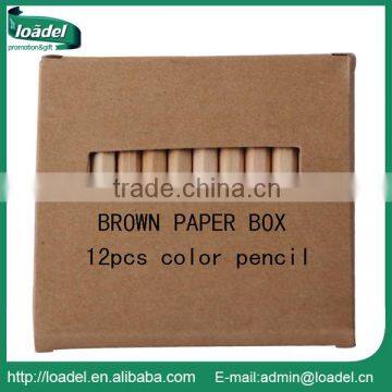 12pcs 3.5" natural mini colored pencil for promotion