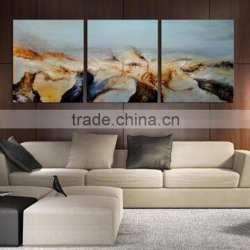 triptych abstract painting for home decor