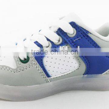 Grey/White Led Walking Light Up Shoes For Children/Adults photo-4