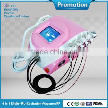 CE approved best selling ipl+rf elight hair removal machine with Vacuum Cavitation (Competitive price)