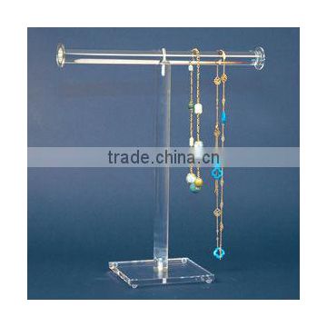 Clear acrylic necklace&jewelry T-bar stand