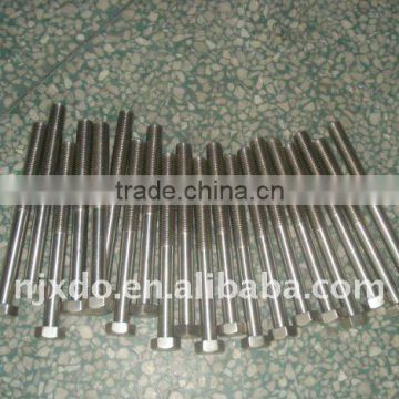 Super Duplex s.s alloy fastener:Alloy G. 254SMO hex bolt-half thread F44 S31254