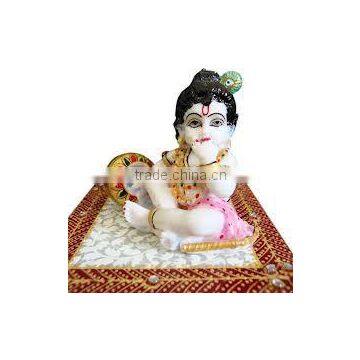 God Krishna Laddu Gopal Handmade Marble Statue Art And Craft Gallery India Hindu Idols Religious photo-2