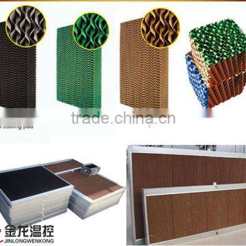 Chinese Honeycomb Greenhouse Cooling Pad With Price / 7090 corrugated cellulose evaporative cooling pad