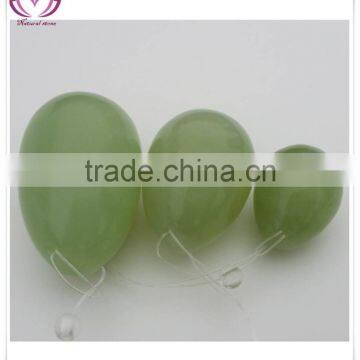 Free Shipping Egg Shape Exercise Ball,green Jade Eggs,vaginal Exercise Jade Eggs for Sale