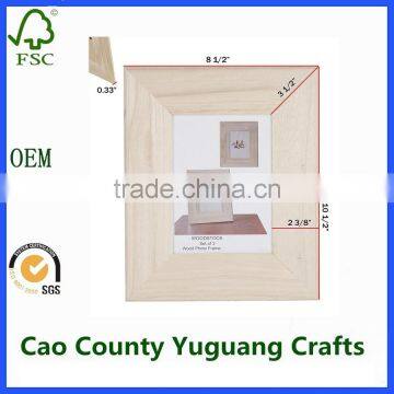 Unfinished Solid Wood Photo Picture Frames for DIY Projects