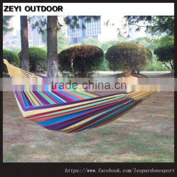 Beautiful Portable Outdoor Swing Camping Cotton Hammock Rainbow Color