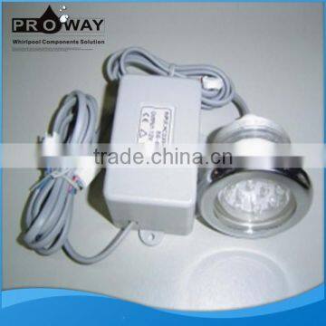 Hydro Massage Bathtub Round Fountain Light With Transformer Led Underwater Lamp