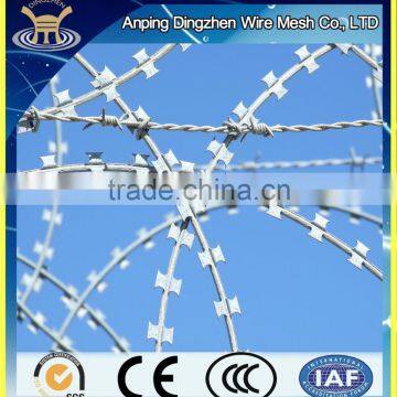 Fence Anti-Climb for Airport Fence and Prison or Husbandry with (Razor) barbed wire on top