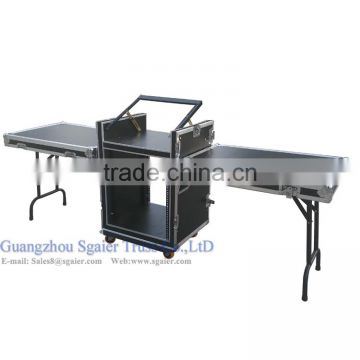 Aluminum dj flight case folding portable dj table top quality