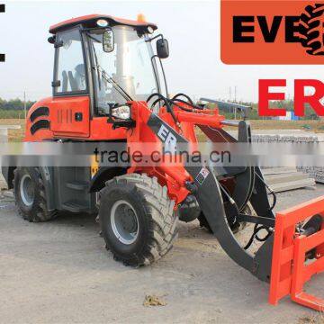 2 Ton Everun Brand Compact Wooden Forks Wheel Loader With CE And TUV Approved photo-3