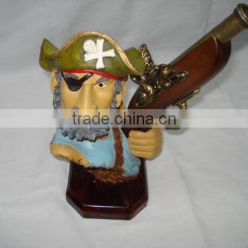 wax figure of famous movie star Captain Jack statue for sale